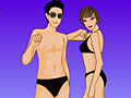 Seaside Walking couple play online