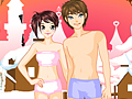 Dress - A girl and a boy play online