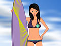 Surfer Girl Dress Up play online