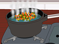 Preparing vegetable salad play online