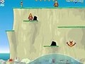 Monkeys jumping off the cliff play online