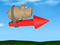 Pig on the Rocket play online