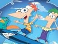 Phineas and Ferb on Snowboarding: Puzzles play online