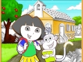 Dora the Explorer coloring play online