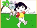 Dora and Boots coloring play online