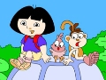 Dora free coloring play online