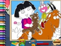 Coloring for girls Dora play online